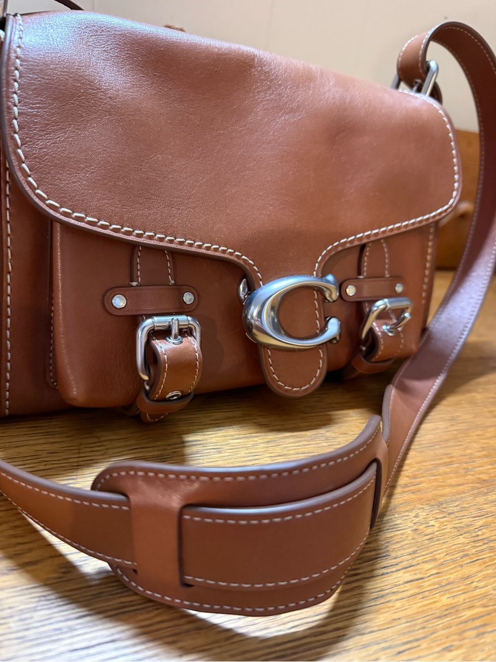 Gently used Coach Western Tabby brown leather shoulder/crossbody bag - Picture 12 of 14